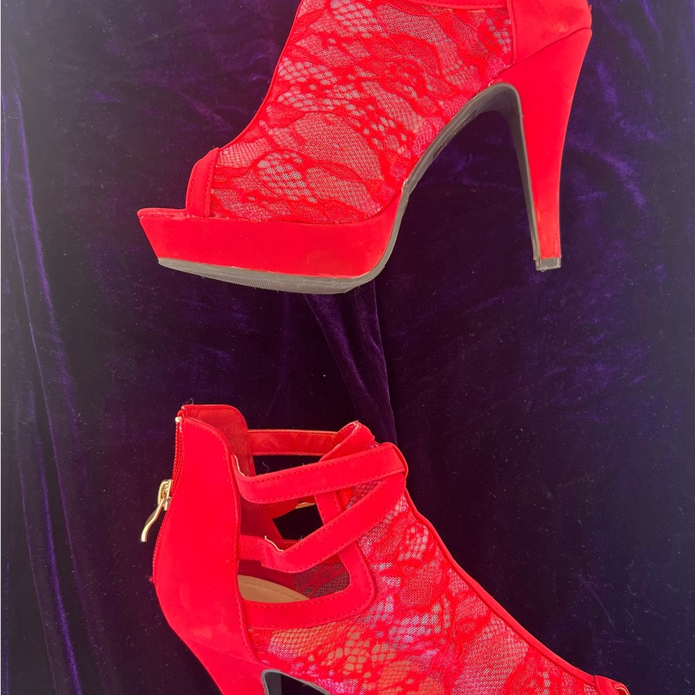 High heels worn once only